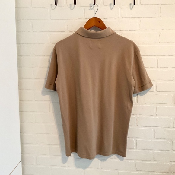 Inimigo Men’s Polo Shirt Tennis Prep Preppy Academia Neutral Beige Sand XL - Picture 10 of 11